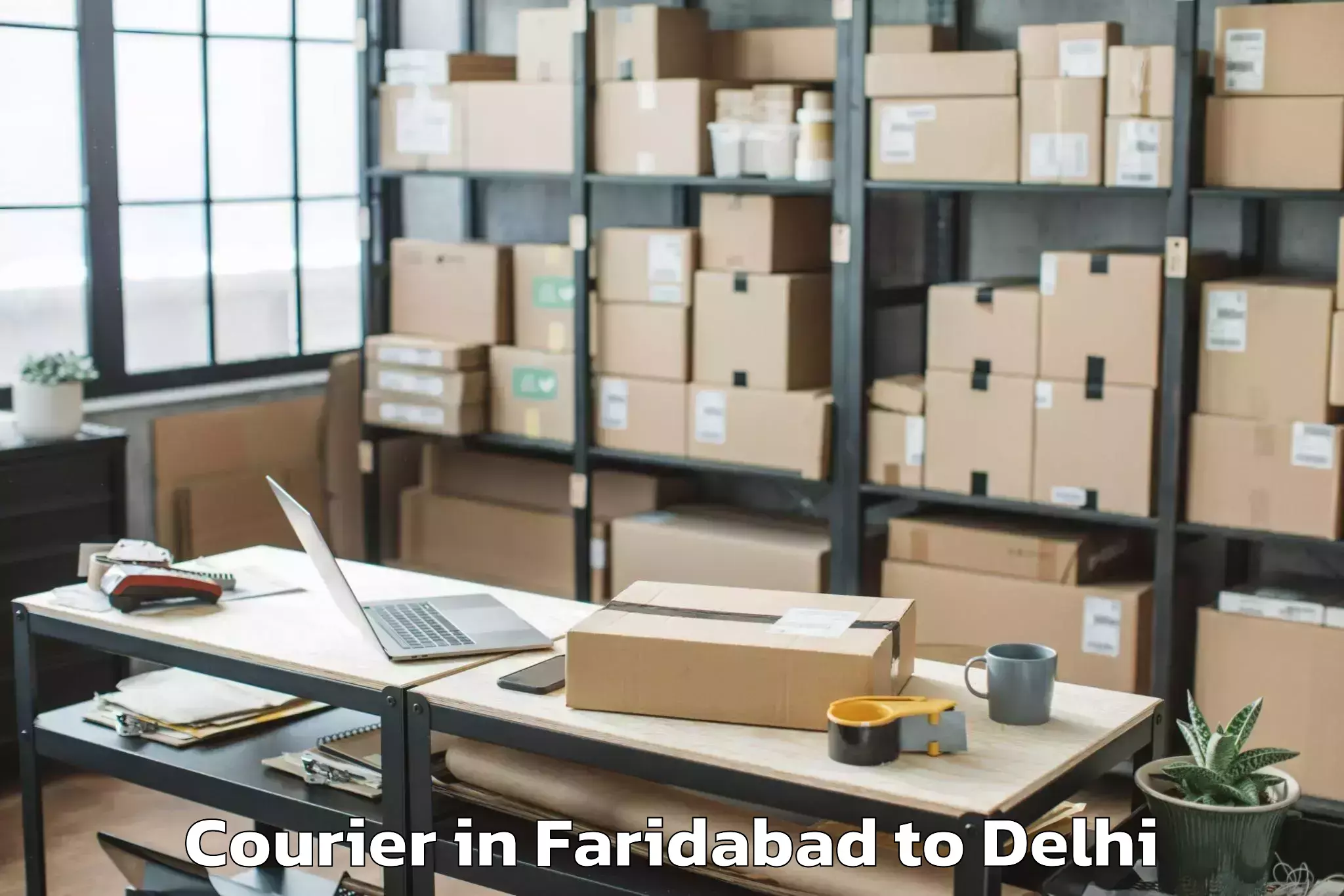 Reliable Faridabad to Pahar Ganj Courier